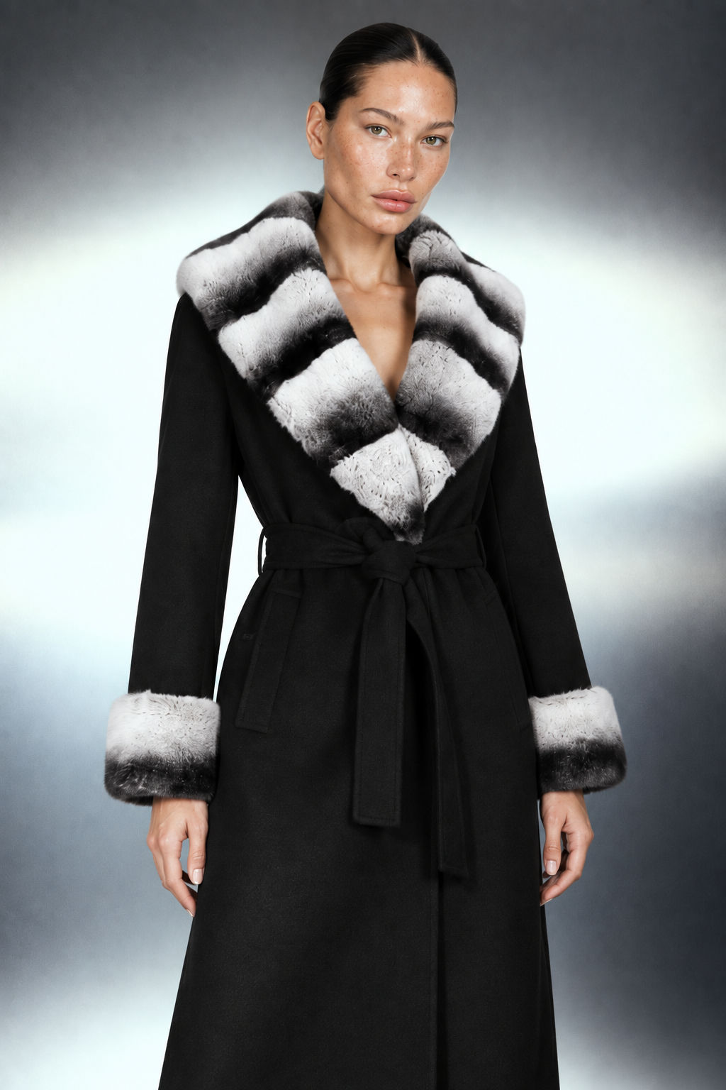The Elenia Coat, détail buste